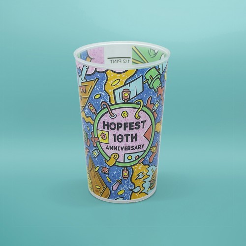 Half 1/2 Pint Event Cups Full-Colour HD Express Orders
